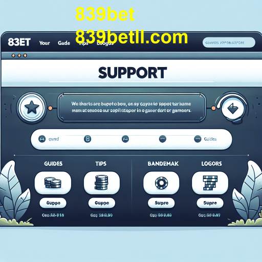 Entendendo a Categoria 'Suporte' no 839bet: Um Guia para Jogadores e Desenvolvedores